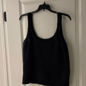 SKIMS Black Plush Scoop Tank